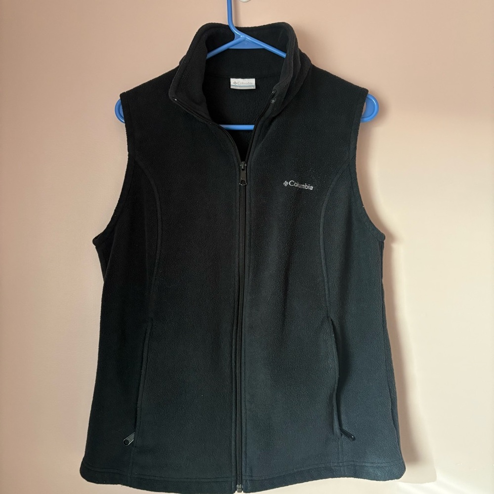 💙Columbia Black Fleece Vest
